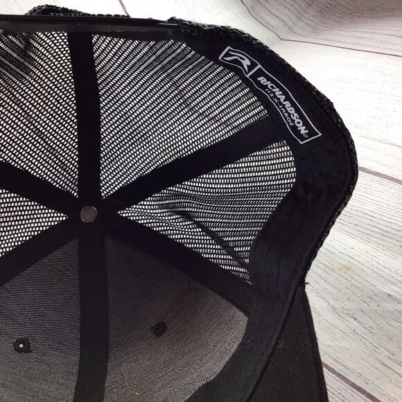 Richardson 112 Trucker XL Hat Pro Partner Black - Picture 10 of 12